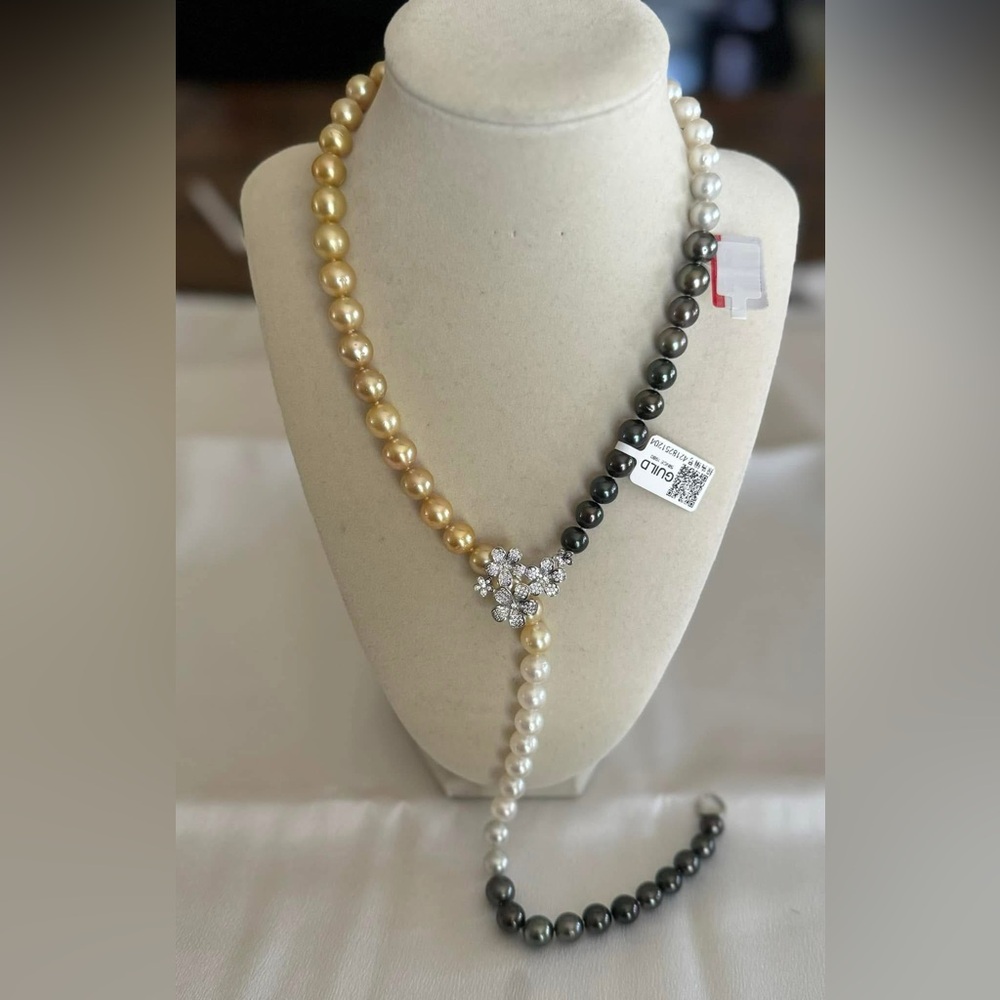 ✨ Four Seasons Pearl Necklace | South Sea, Tahitian, Akoya | 66cm